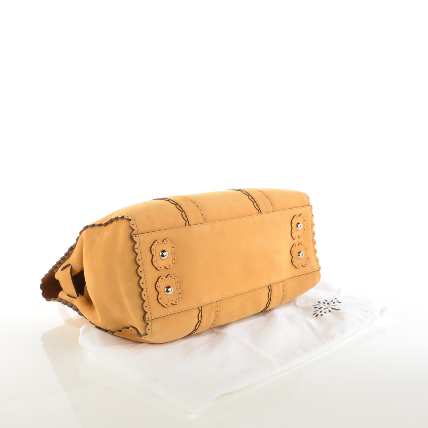 Mulberry Smooth Nubuck Cookie Bayswater Satchel Ochre 4 of 7