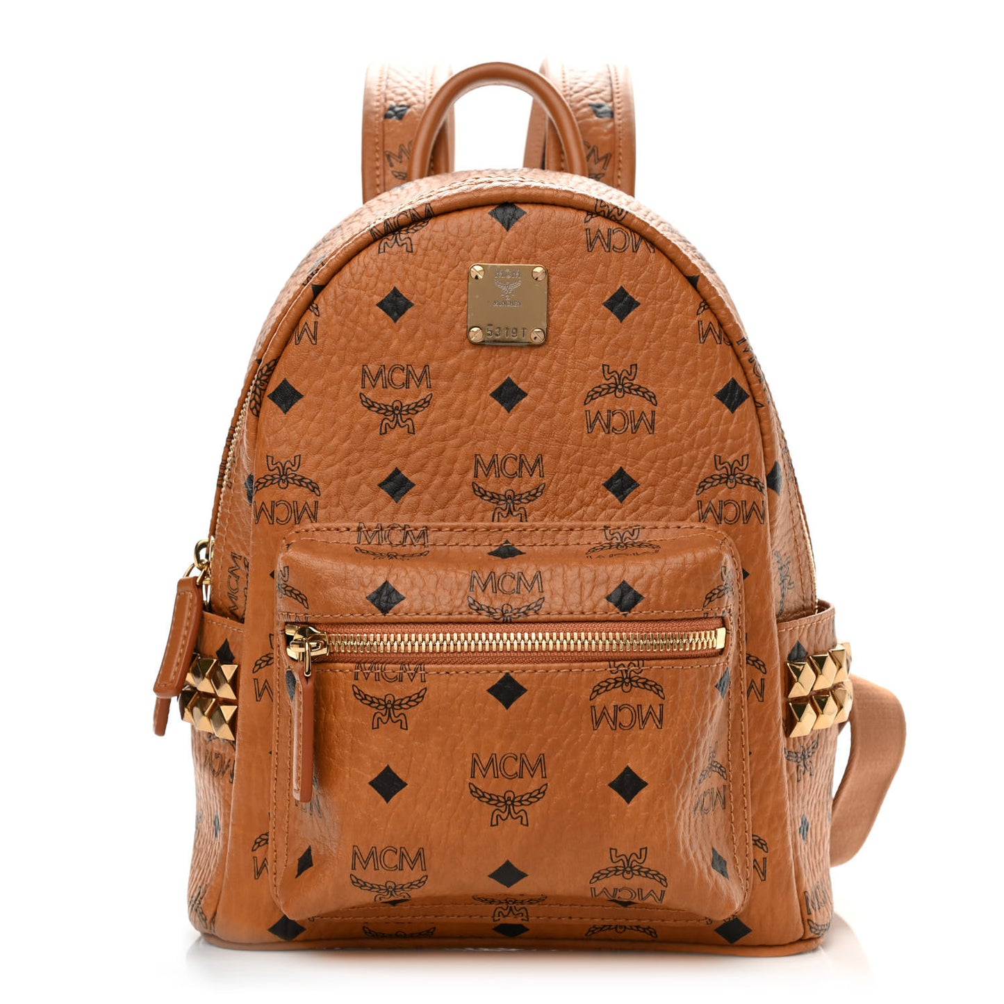 Visetos Side Stud Mini Stark Backpack Cognac