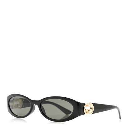 Gucci Acetate Oval Sunglasses GG1660S Black 1 of 9