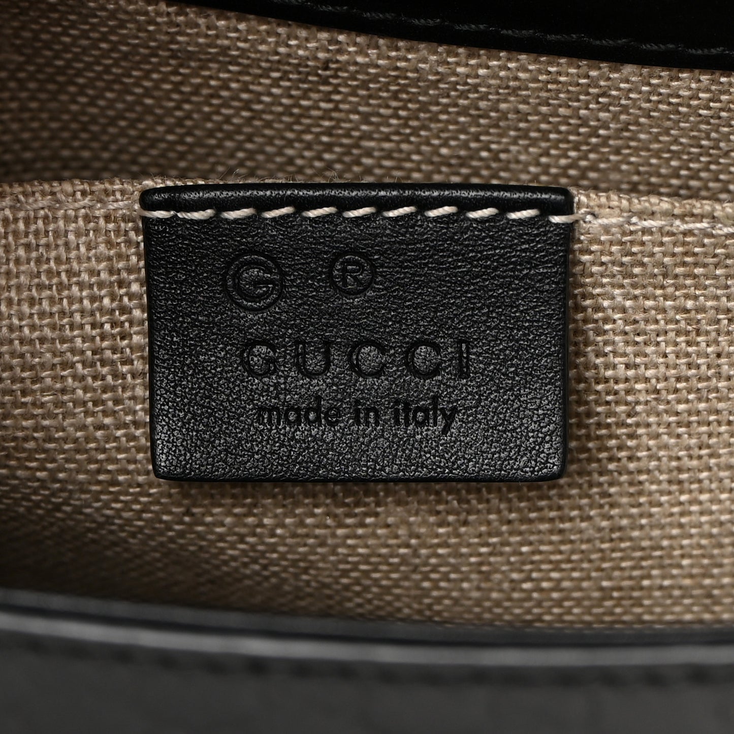 Microguccissima Medium Emily Chain Shoulder Bag Black