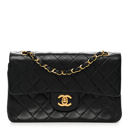 Chanel Lambskin Quilted Small Double Flap Black 1 of 11