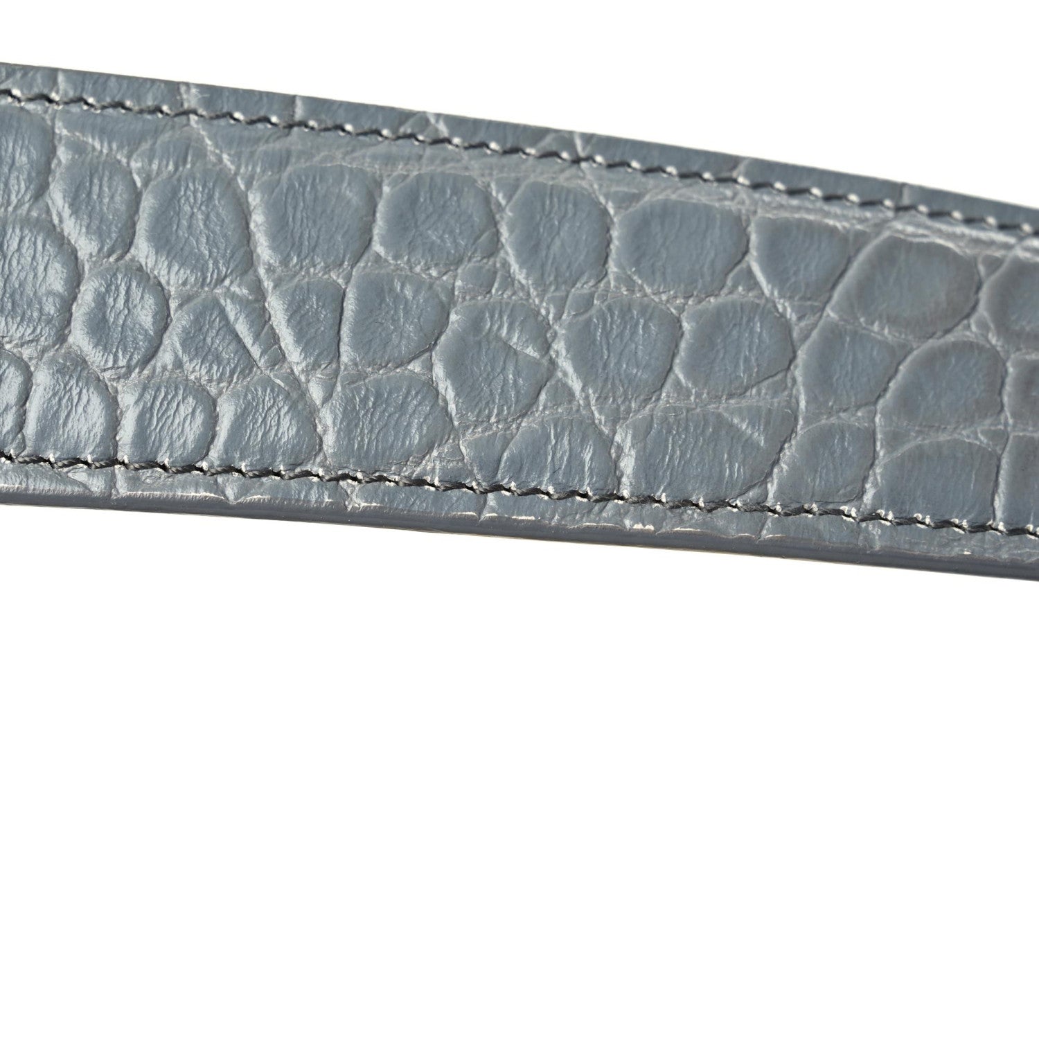 Alexander McQueen Calfskin Crocodile Embossed Box Shoulder Bag 16 Grey 18 of 20