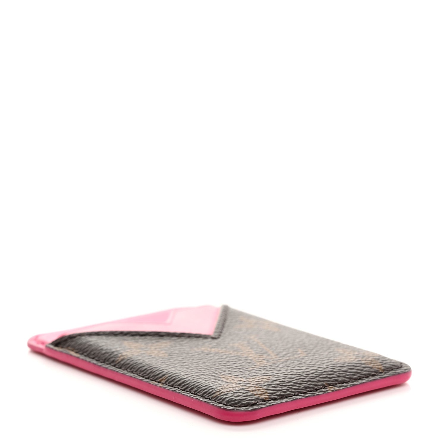 Louis Vuitton Monogram Macassar Magnetic Card Holder Pondichery Pink 4 of 8