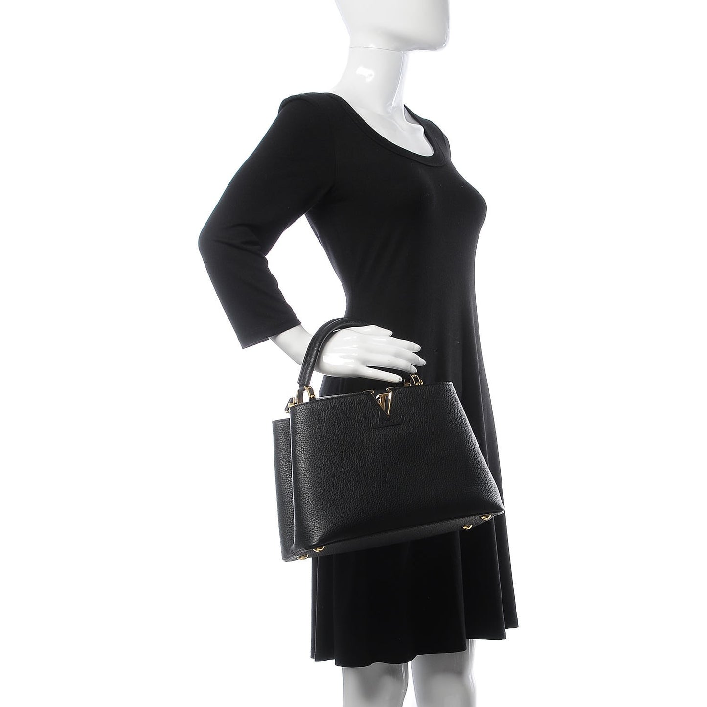 Taurillon Capucines PM Black