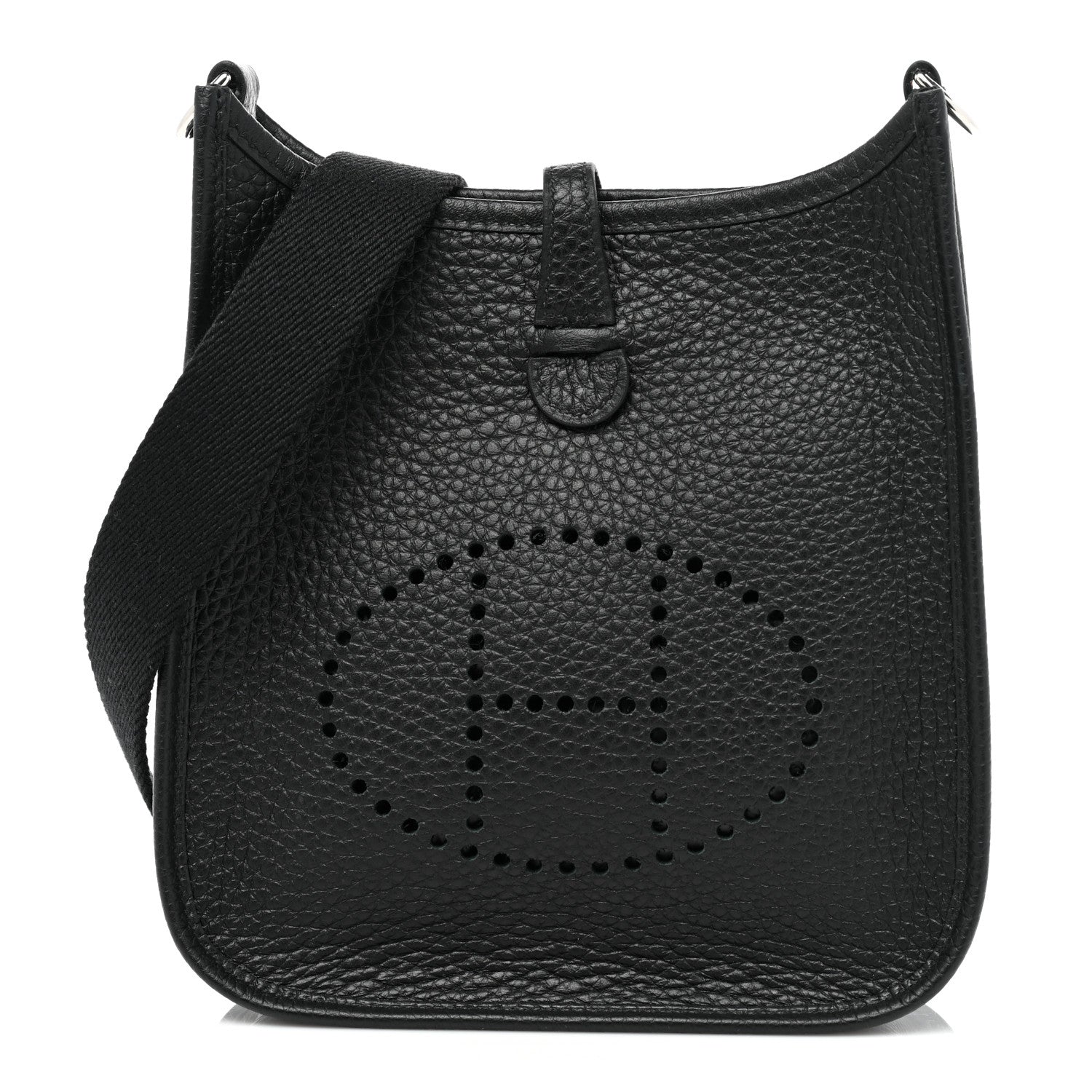 Hermes Taurillon Clemence Evelyne TPM Black 1 of 7