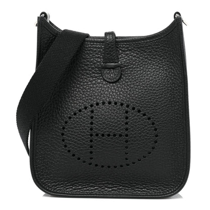Hermes Taurillon Clemence Evelyne TPM Black 1 of 7