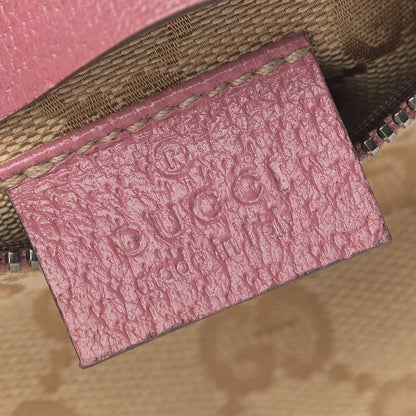 Gucci GG Monogram Web Double Pocket Belt Bag Pink 10 of 11