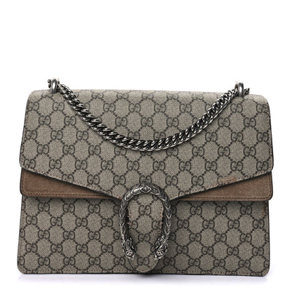 Gucci GG Supreme Monogram Medium Dionysus Shoulder Bag Taupe 1 of 8