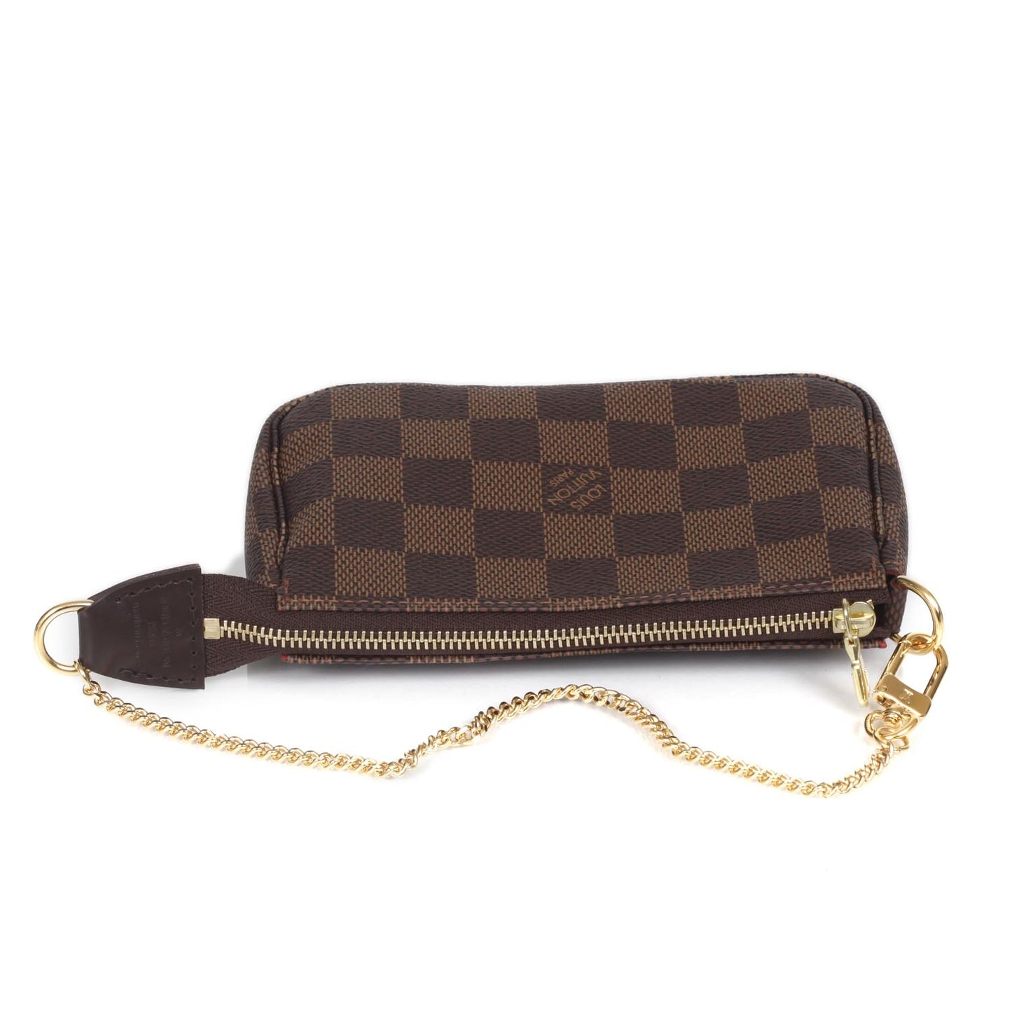 Damier Ebene Mini Pochette Accessories Bag