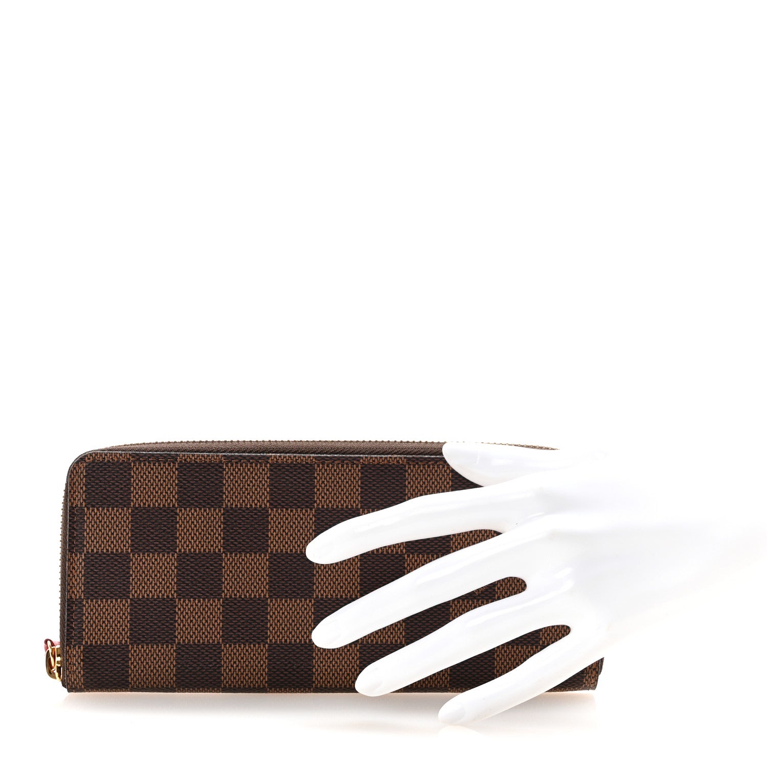 Louis Vuitton Damier Ebene Clemence Wallet Cherry 2 of 6