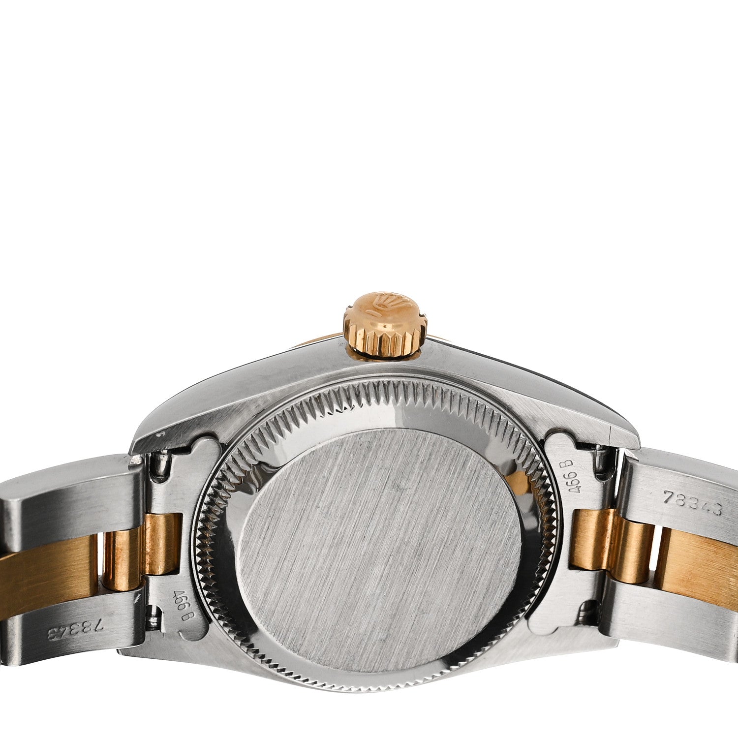 Rolex Stainless Steel 18K Yellow Gold 26mm Oyster Perpetual Watch Silver 67183 4 of 4