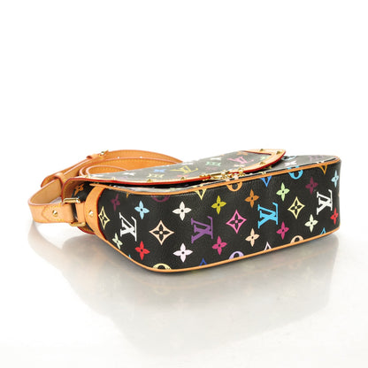 Louis Vuitton Monogram Multicolor Sologne Black 4 of 7