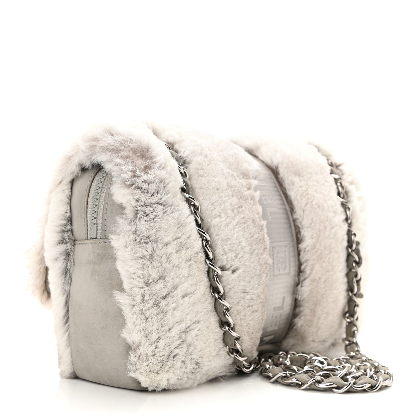 Rabbit Fur Sport Flap Grey