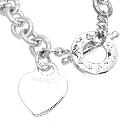 Tiffany Sterling Silver Heart Tag Toggle Necklace 5 of 6