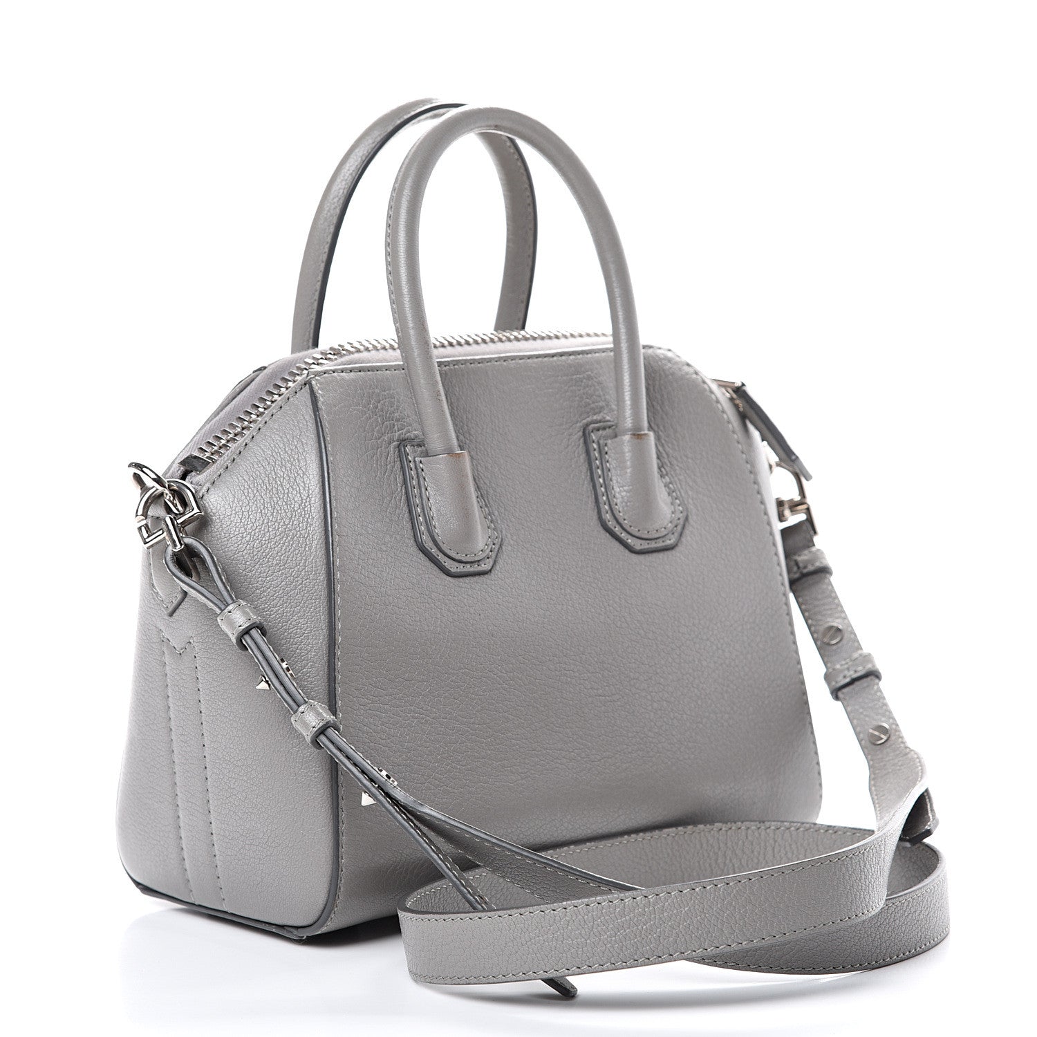Givenchy Sugar Goatskin Mini Antigona Pearl Grey 2 of 15