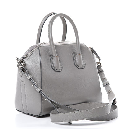 Givenchy Sugar Goatskin Mini Antigona Pearl Grey 2 of 15