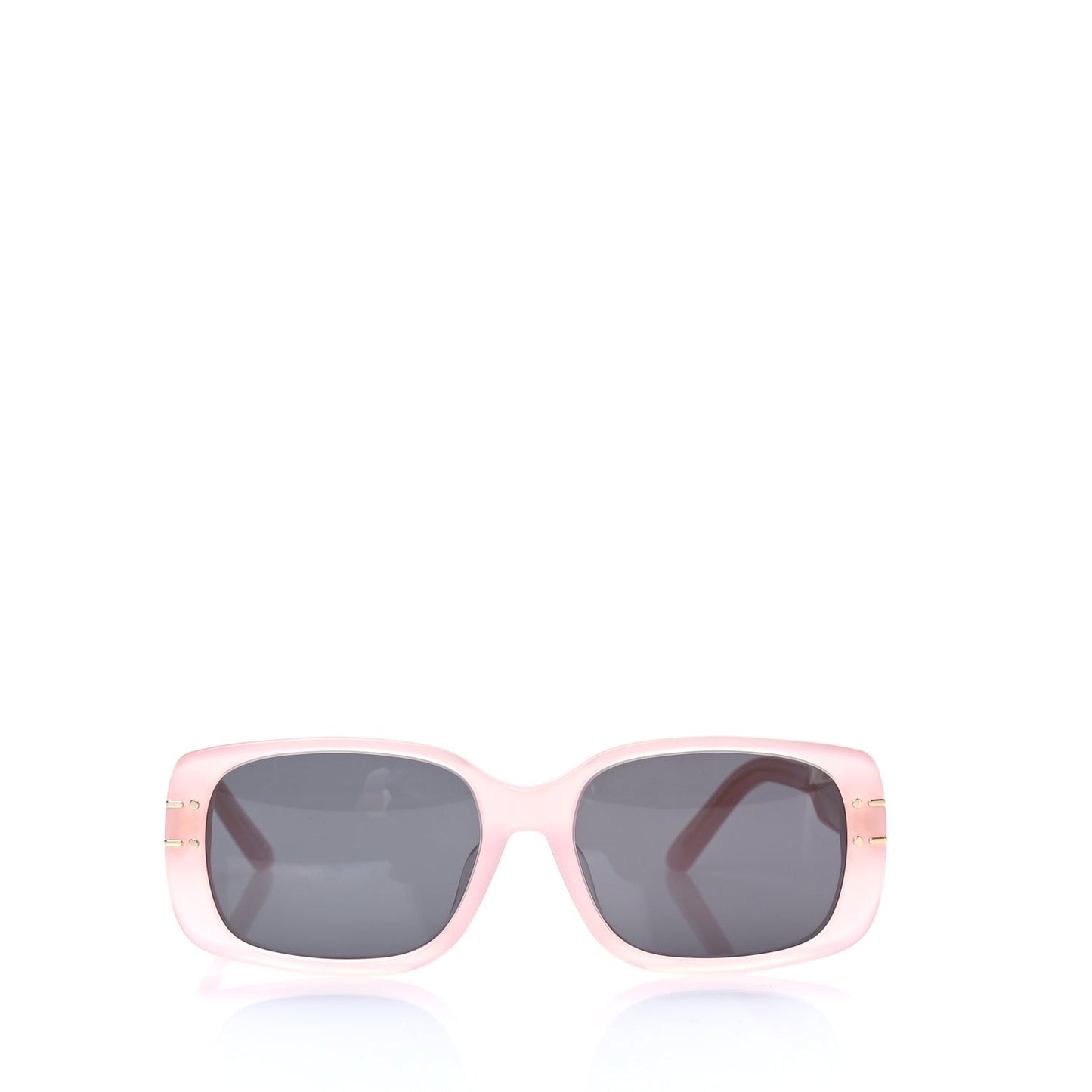 Acetate DiorSignature S12F Rectangle Sunglasses  Pink