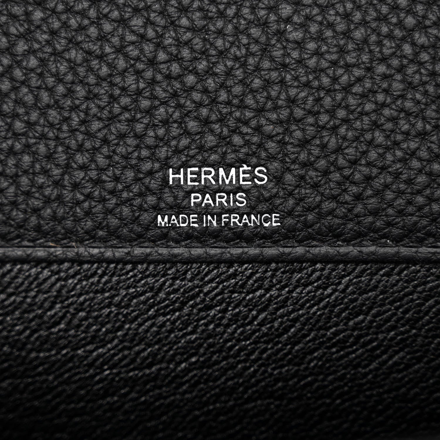 Hermes Togo Kelly Depeches 25 Pouch Black 6 of 11