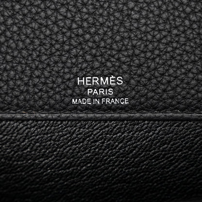 Hermes Togo Kelly Depeches 25 Pouch Black 6 of 11