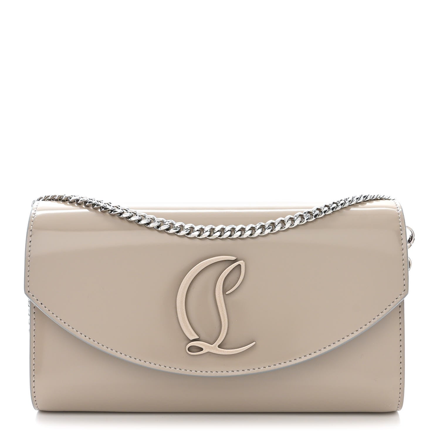 Christian Louboutin Patent Calfskin Loubi54 Wallet On Chain Goose 1 of 11