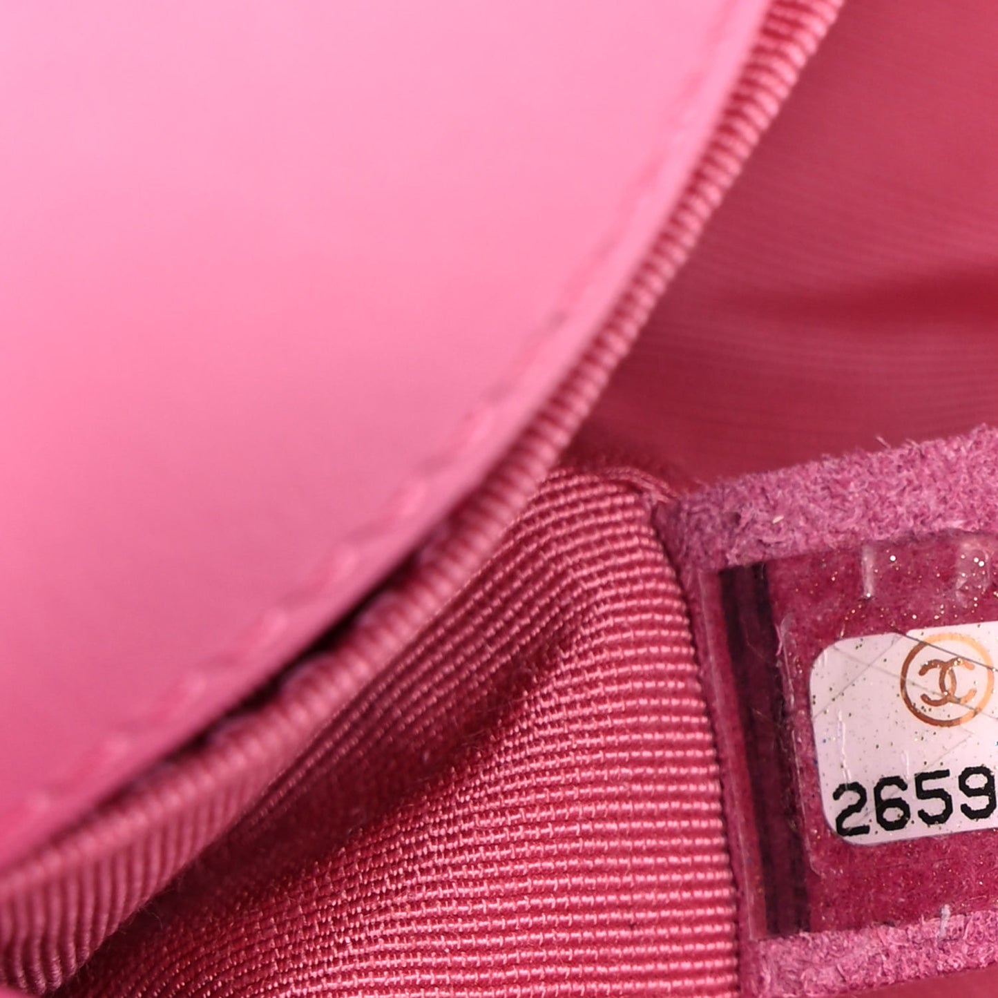Calfskin Quilted Small Boy Flap Pink