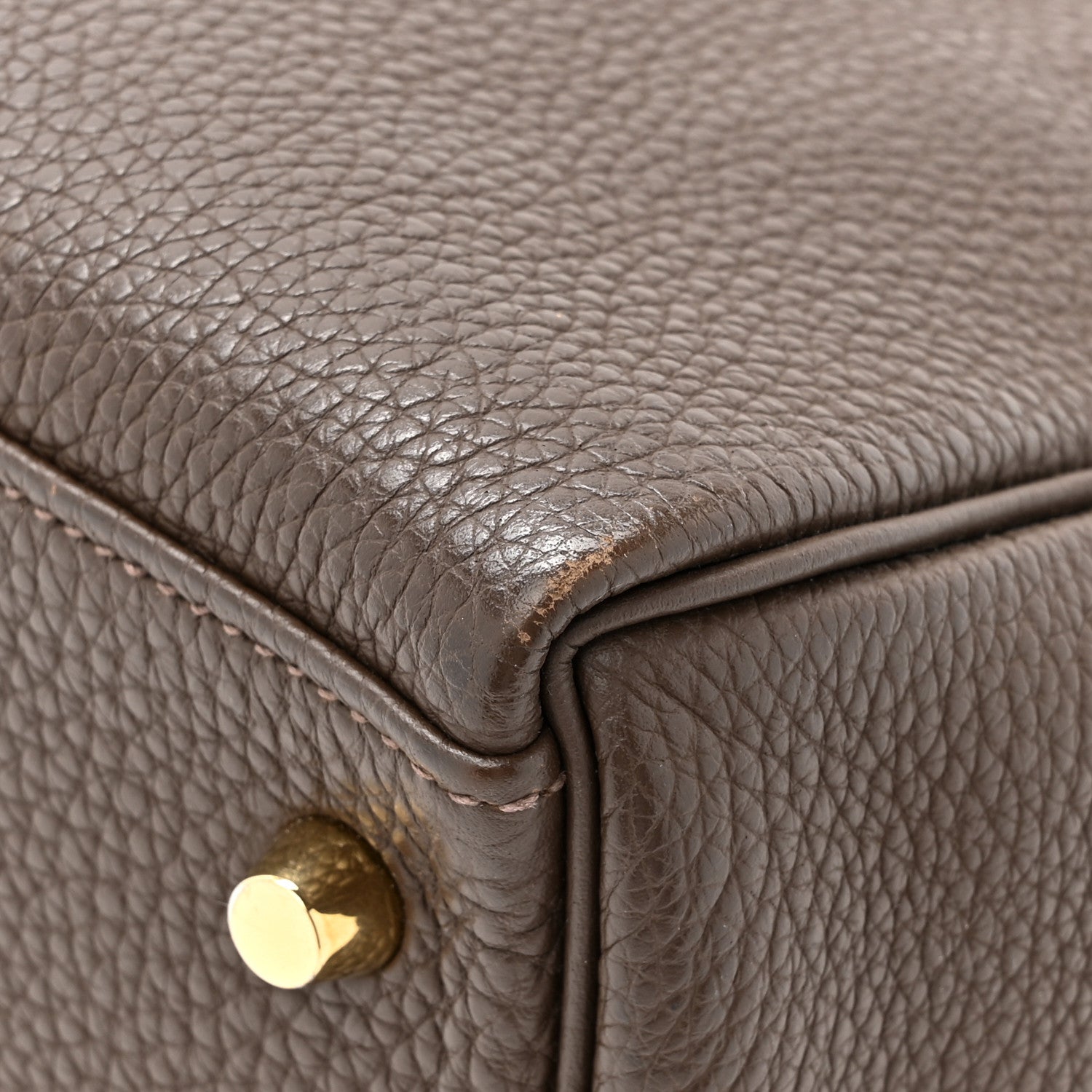 Hermes Togo Kelly Retourne 32 Chocolate 17 of 17