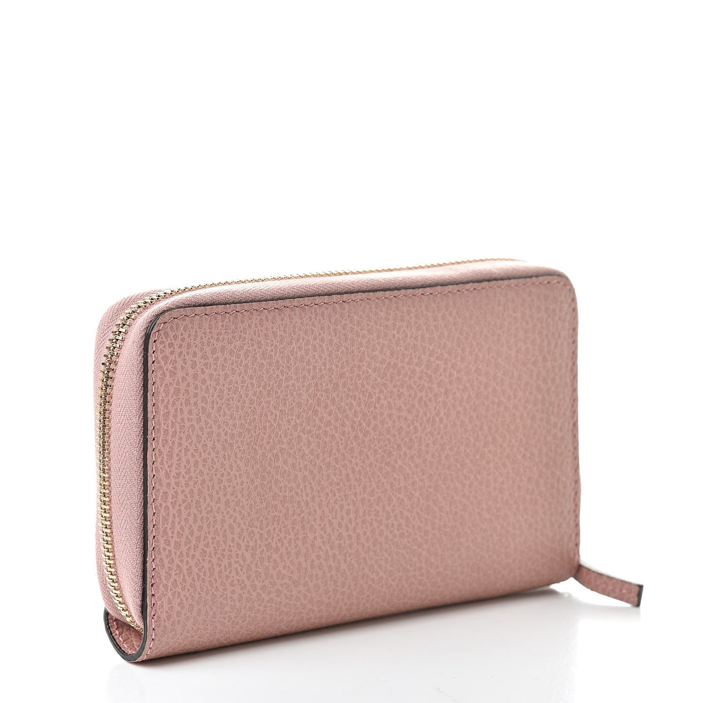 Dollar Calfskin Medium GG Zip Around Wallet Soft Pink