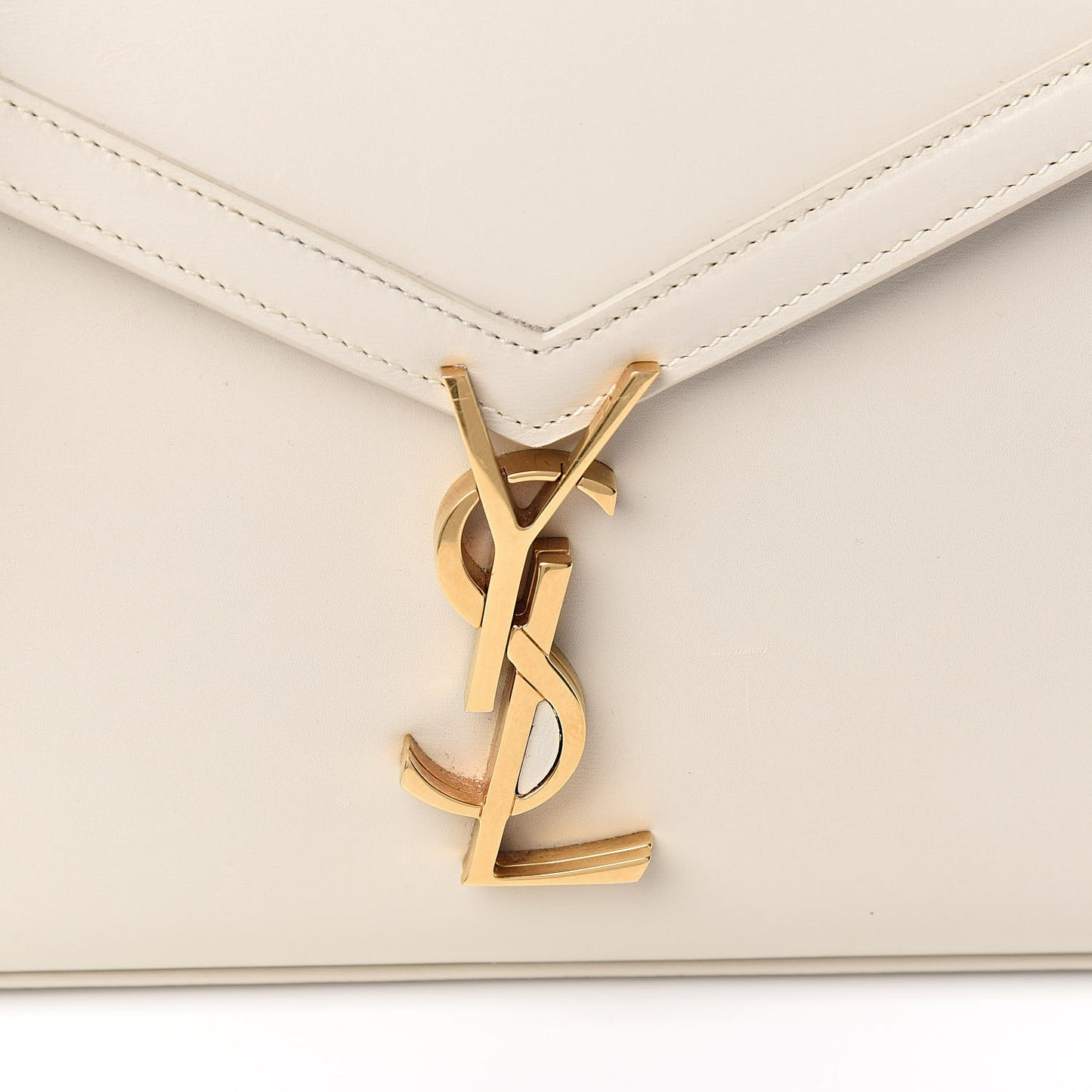 Smooth Calfskin Medium Classic Monogram Cassandra Top Handle Crema Soft Rouge Legion