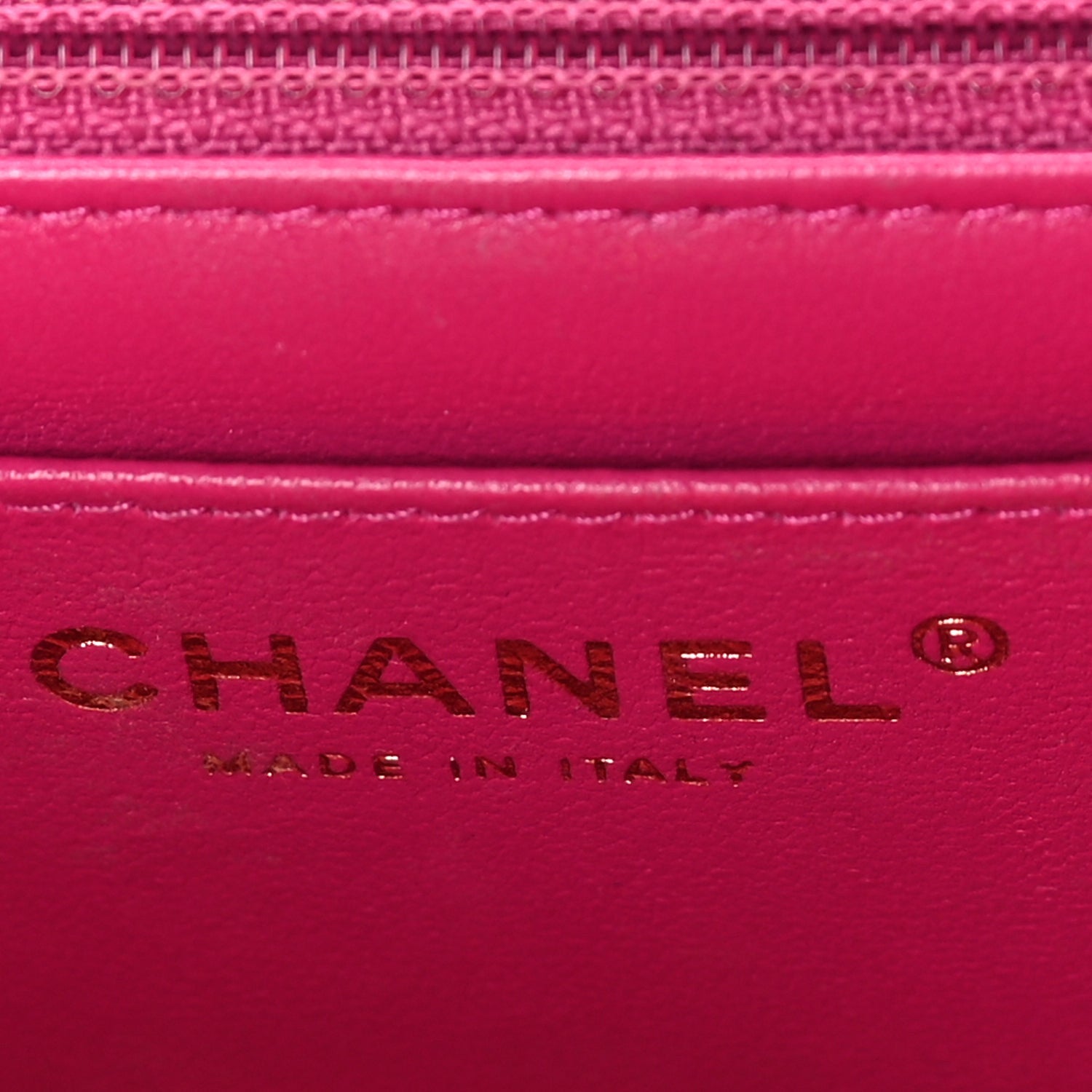 Chanel Lambskin Quilted Mini Rectangular Flap Dark Pink 5 of 7