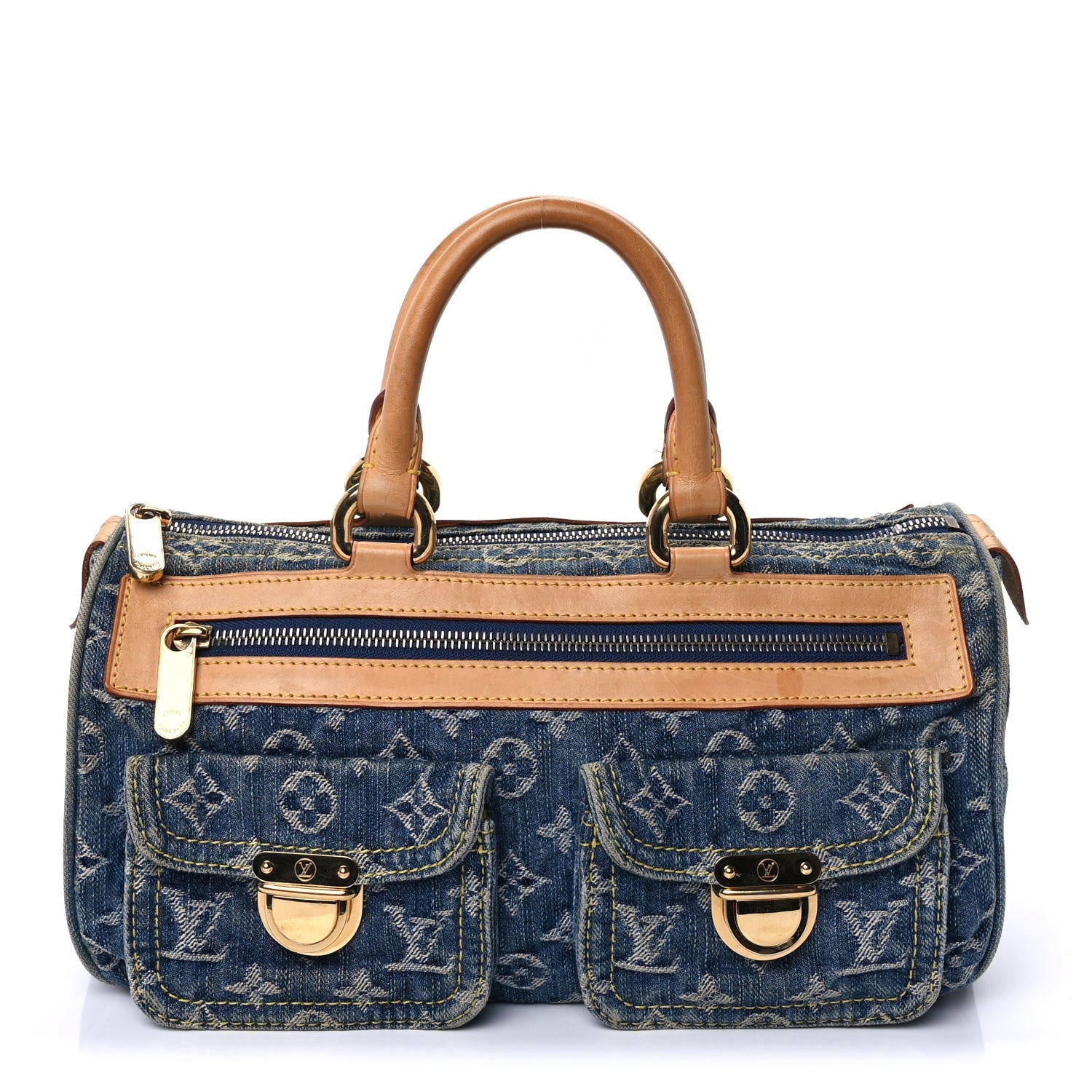Louis Vuitton Monogram Denim Neo Speedy Blue 1 of 8