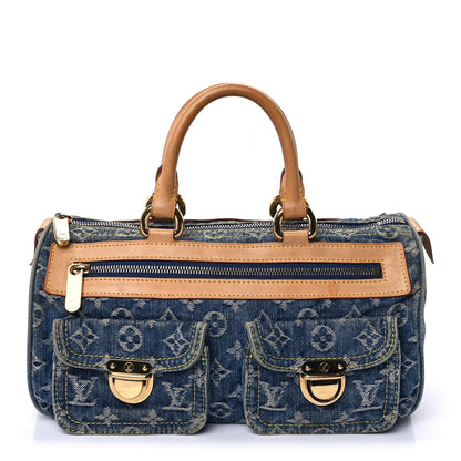 Louis Vuitton Monogram Denim Neo Speedy Blue 1 of 8