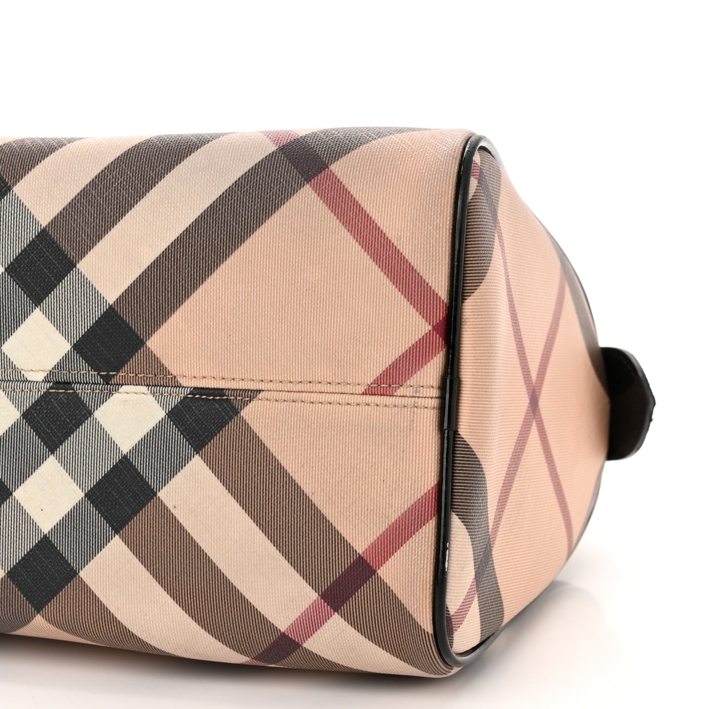 Supernova Check Patent Small Chester Bowling Bag Black