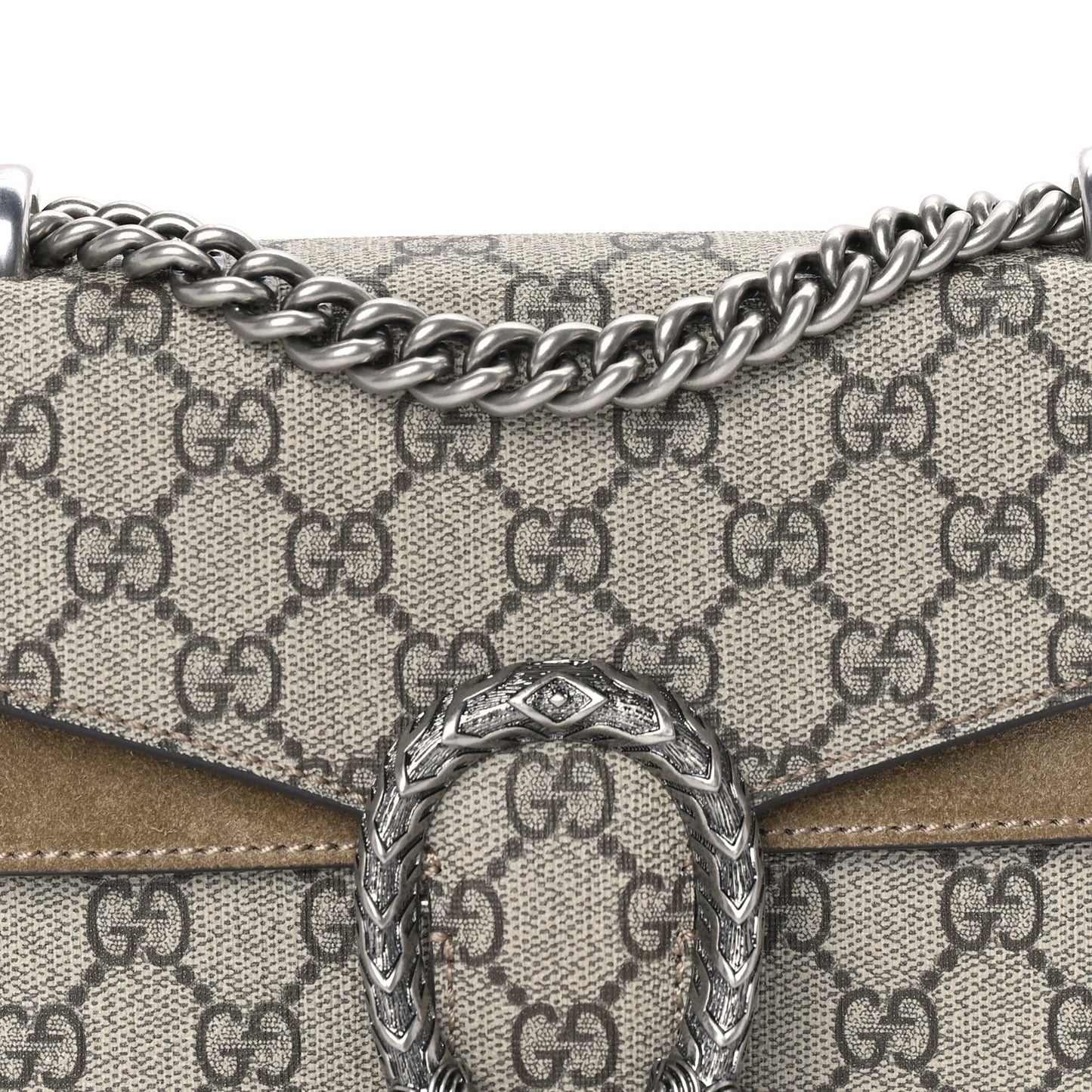 GG Supreme Monogram Mini Dionysus Shoulder Bag  Taupe
