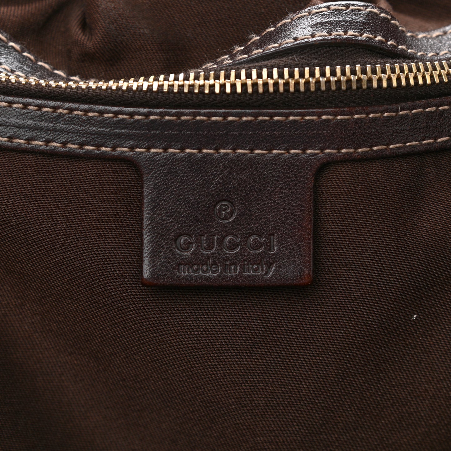 Monogram Studded Pelham Tote Dark Brown