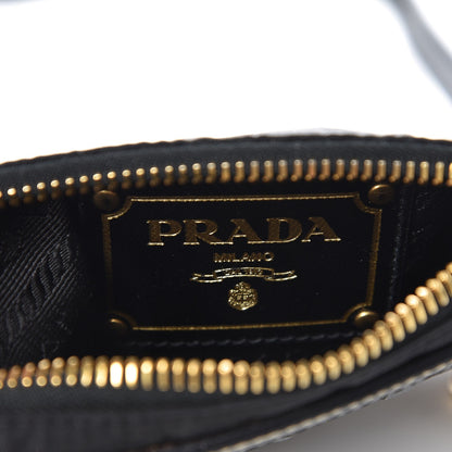 Prada Tessuto Nylon Logo Small Crossbody Bag Black 6 of 7