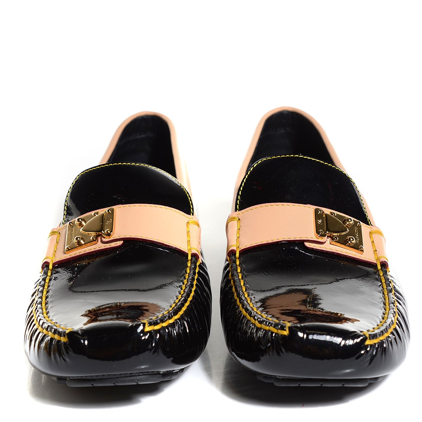 Patent Vachetta Zen Driving Loafers 41 6.5 Black