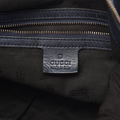 Gucci Metallic Calfskin Medium Galaxy Hobo Navy 6 of 11