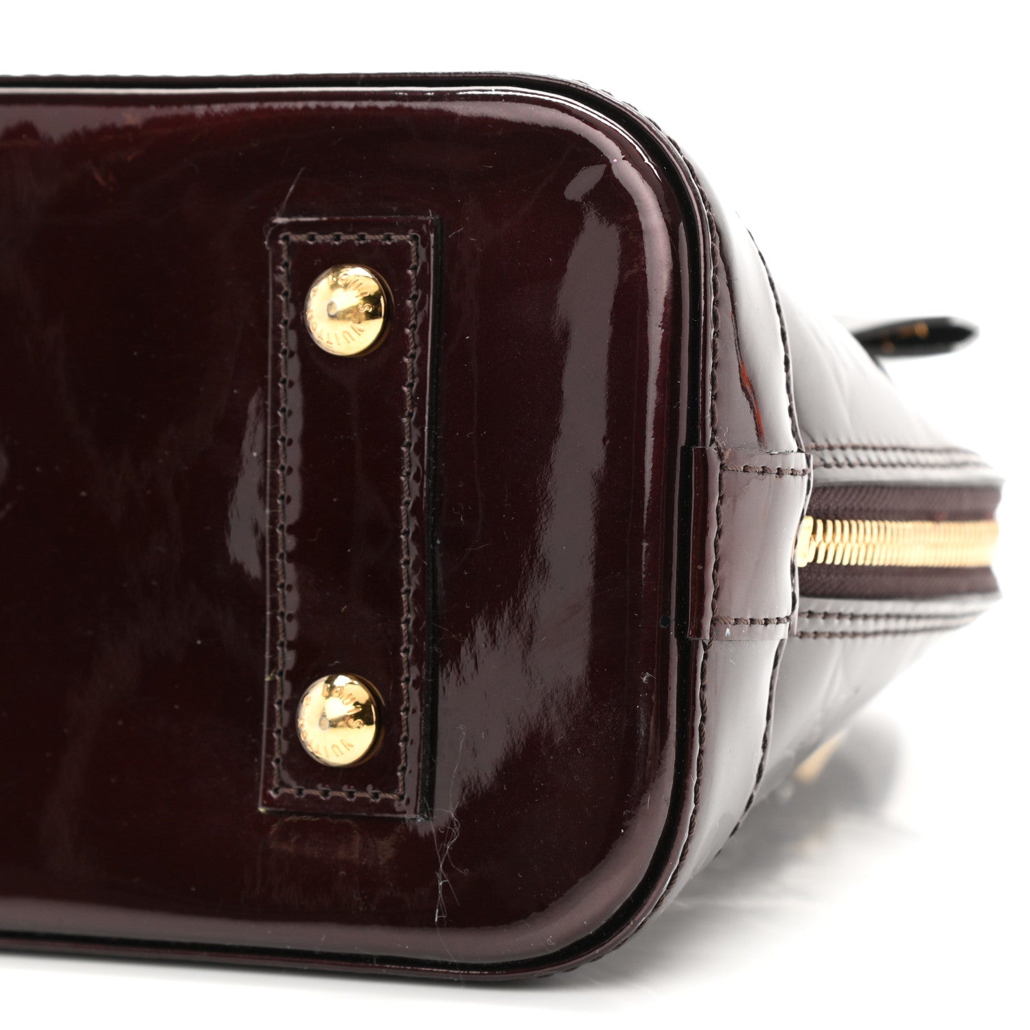 Louis Vuitton Vernis Alma BB Amarante 9 of 11