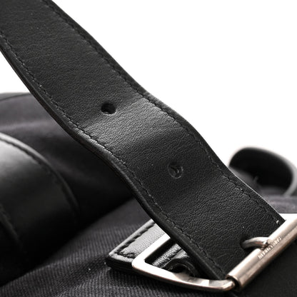 Saint Laurent Canvas Shearling Tiger Print Backpack Black 11 of 12