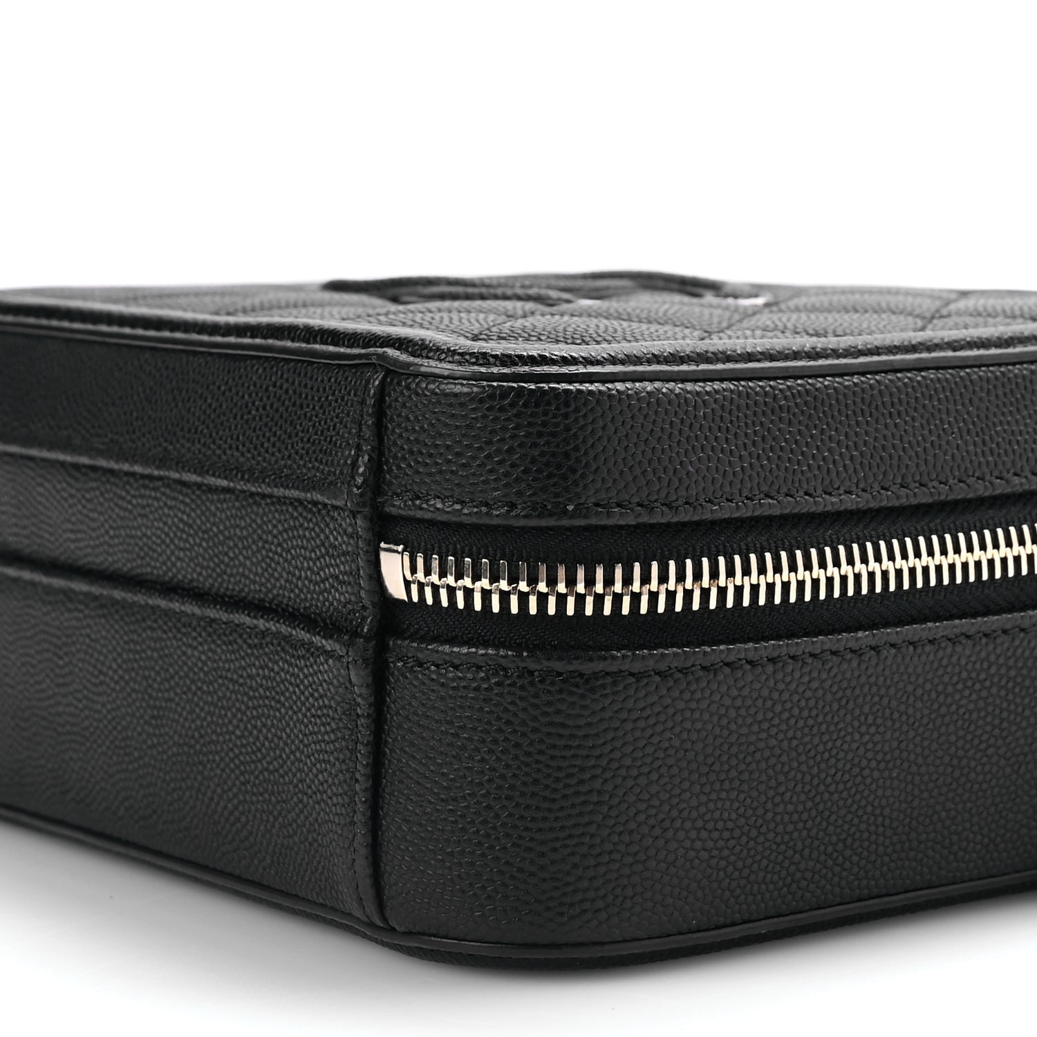 Chanel Caviar Quilted Small CC Filigree Vanity Case Black 9 of 10
