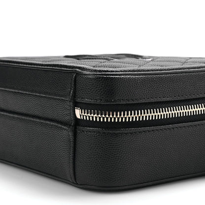 Chanel Caviar Quilted Small CC Filigree Vanity Case Black 9 of 10
