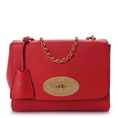 Mulberry Small Classic Grain Calfskin Small Lily Ruby Red 1 of 7
