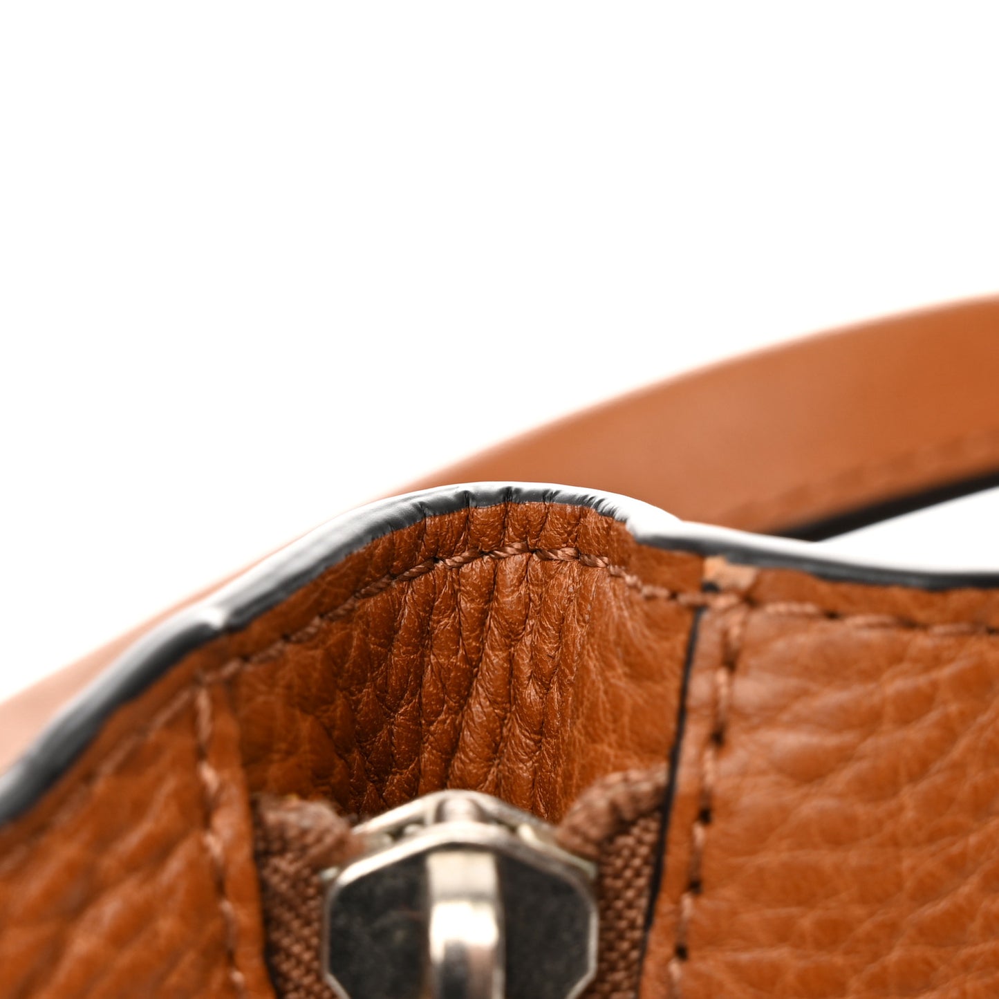 Grainy Calfskin House Check Small Maidstone Saddle Brown