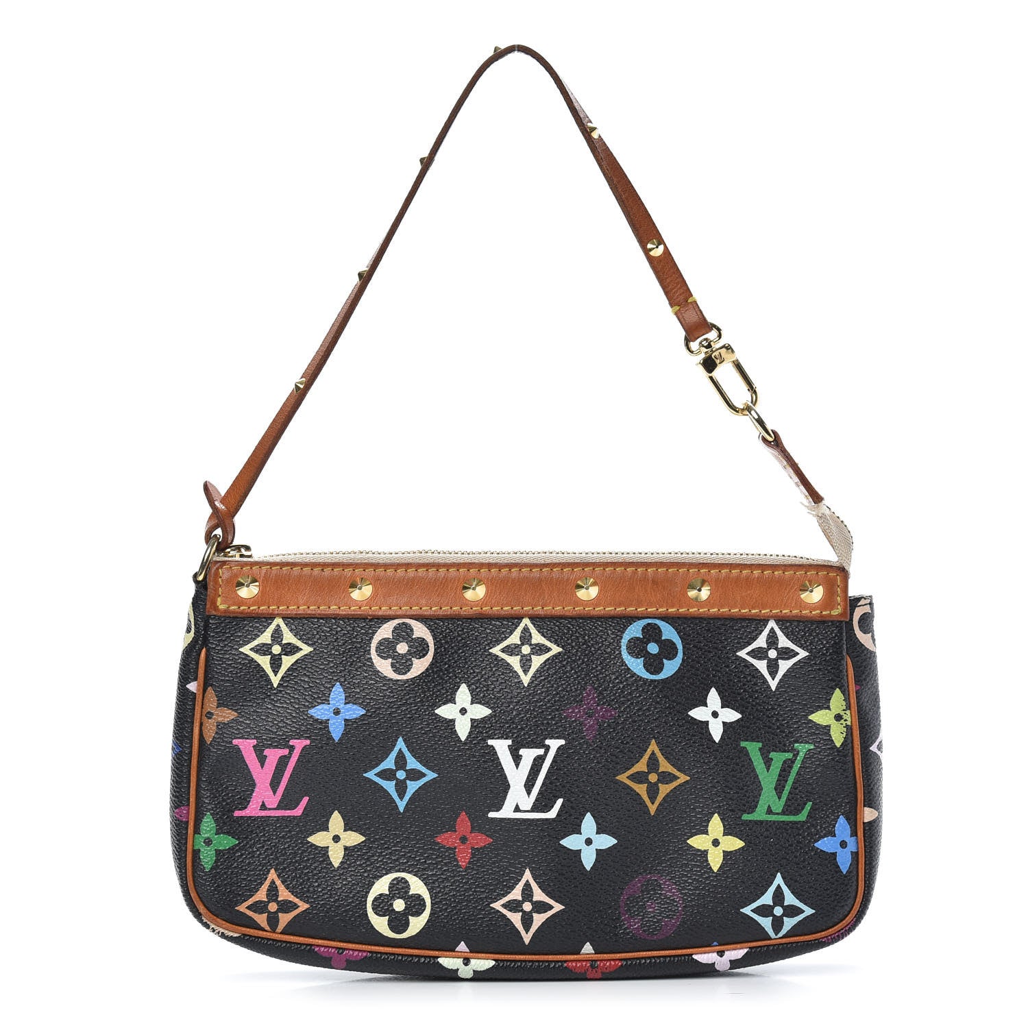 Louis Vuitton Monogram Multicolor Pochette Accessories Black 1 of 14