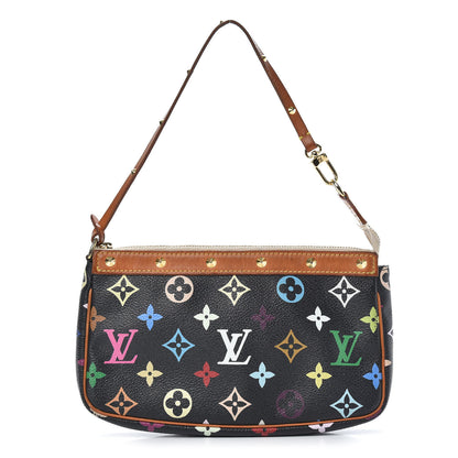 Louis Vuitton Monogram Multicolor Pochette Accessories Black 1 of 14