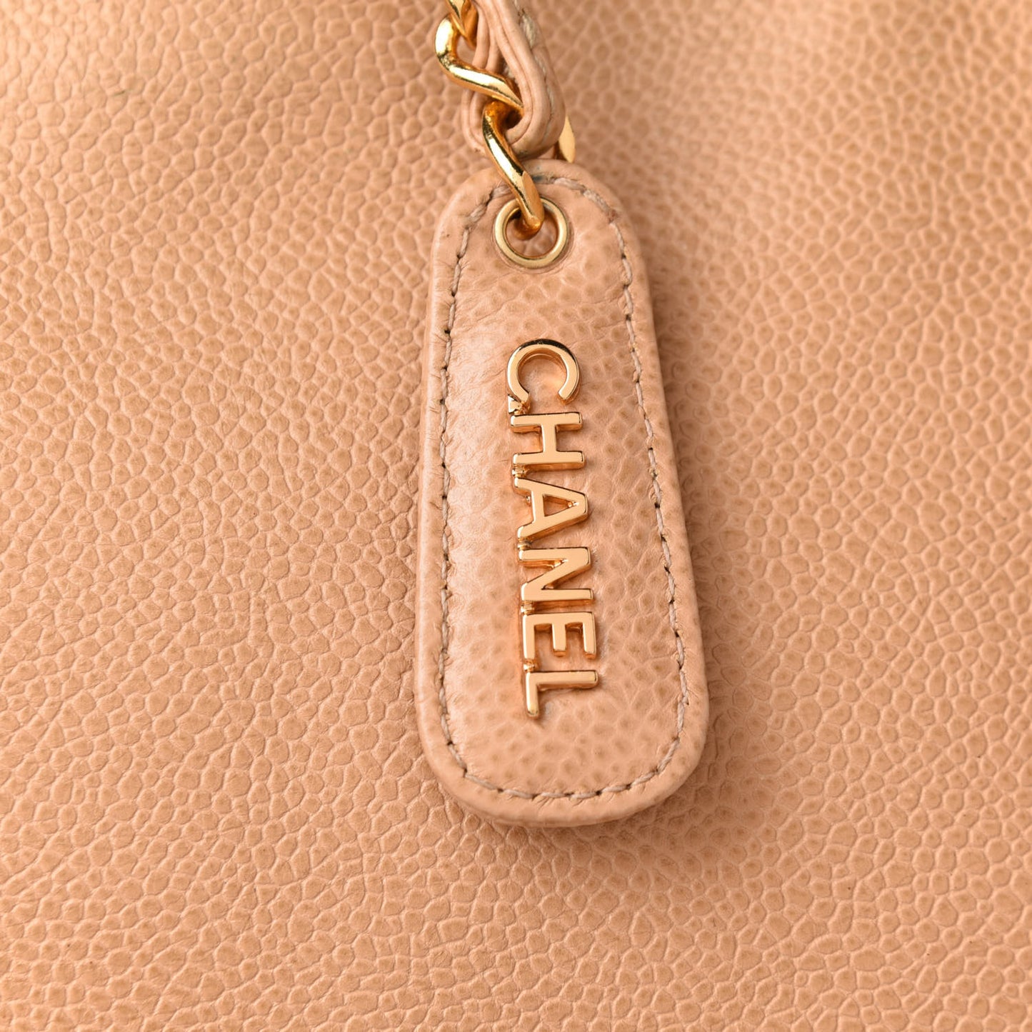 Caviar CC Shoulder Bag Beige