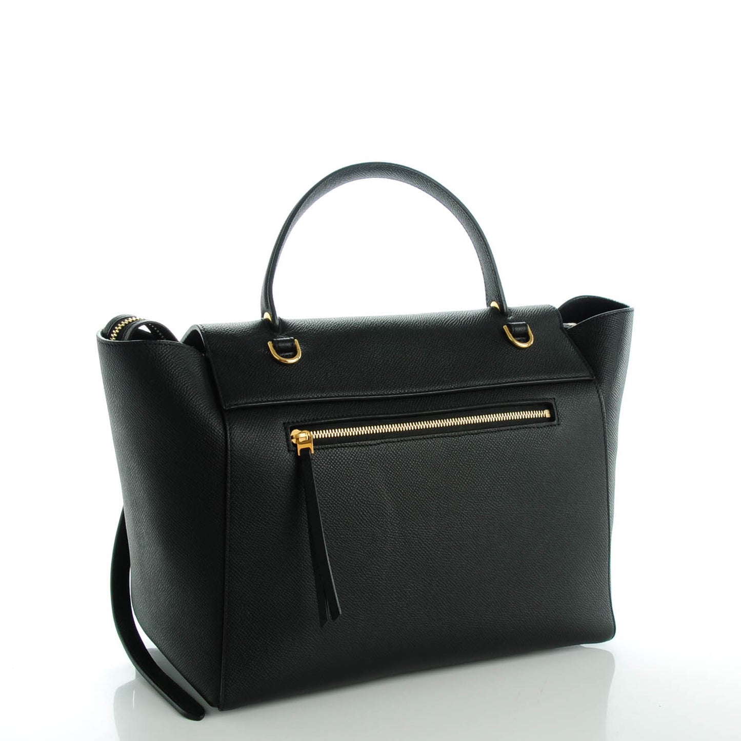Baby Grained Calfskin Mini Belt Bag Black