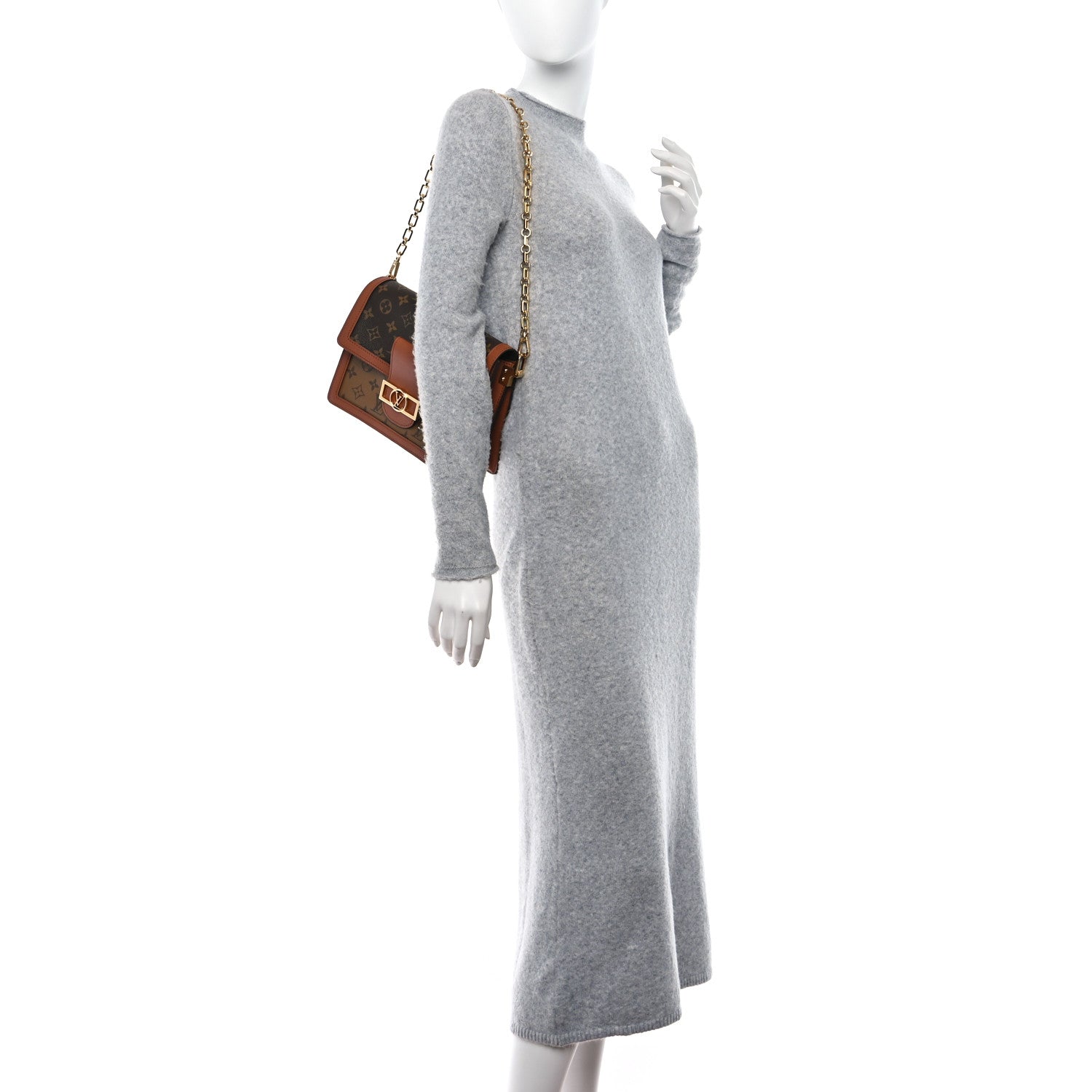 Louis Vuitton LOUIS VUITTON Reverse Monogram Dauphine MM 2 of 12