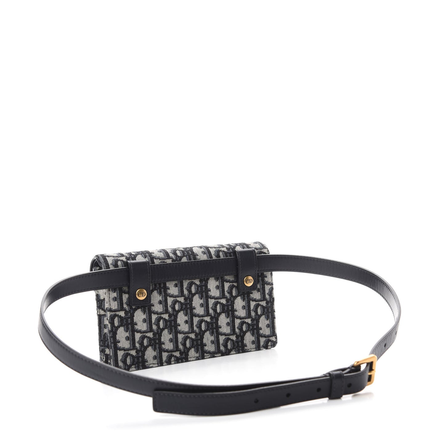 Oblique Saddle Belt Bag Blue