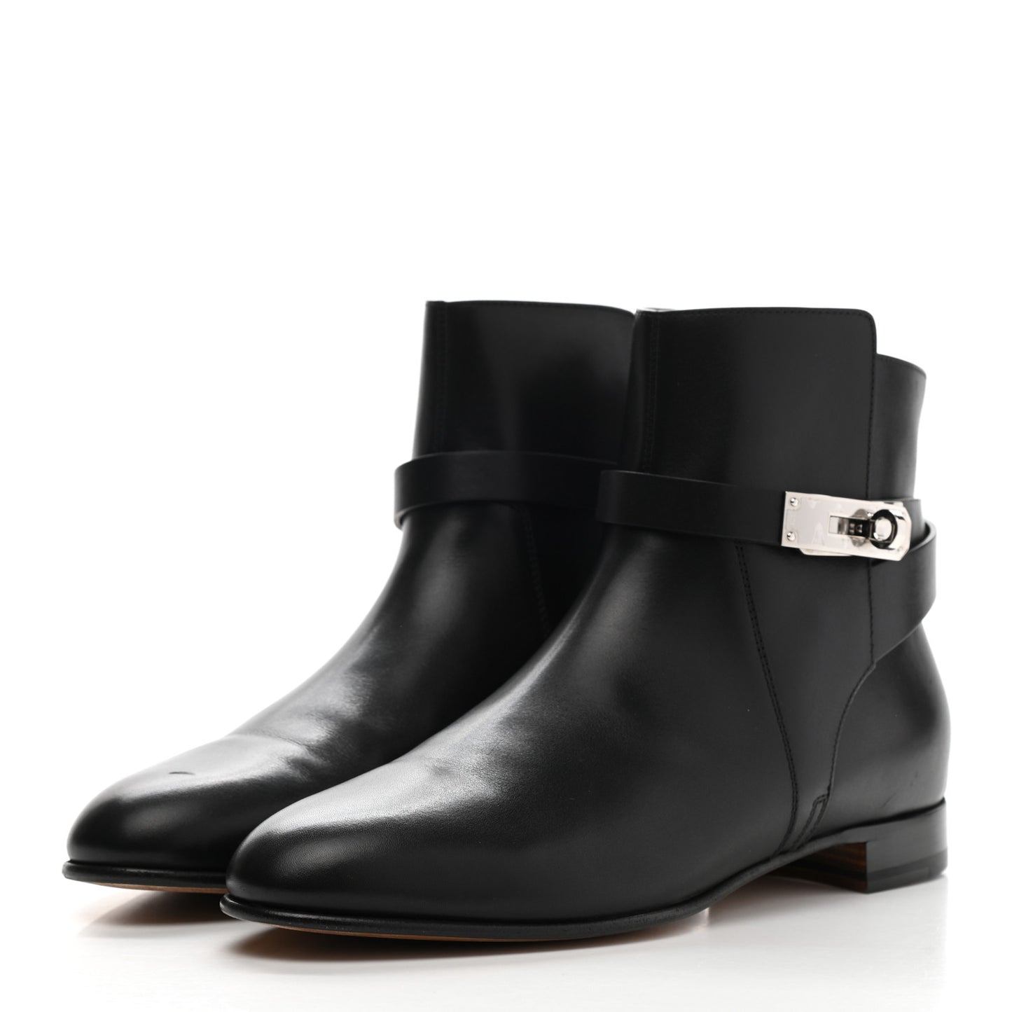 Calfskin Neo Low Boots 39 Black